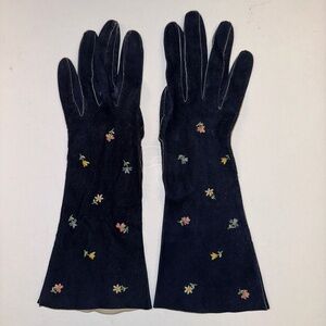 Gant Fiscal Grenoble Vintage Gloves Size 6 1/4 Black Seude
